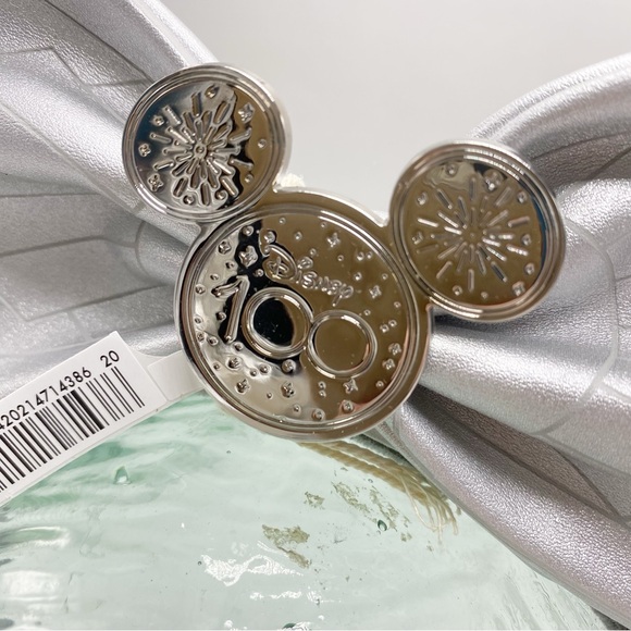 Disney100 Silver Mickey Mouse and Friends Loungefly Ear Headband Adult NEW NWT - Picture 4 of 8